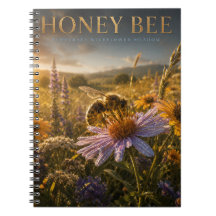 Abeja Melífera Pradera de Flores Silvestres ANIMAL