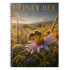 Cuaderno Abeja Melífera Pradera de Flores Silvestres ANIMAL