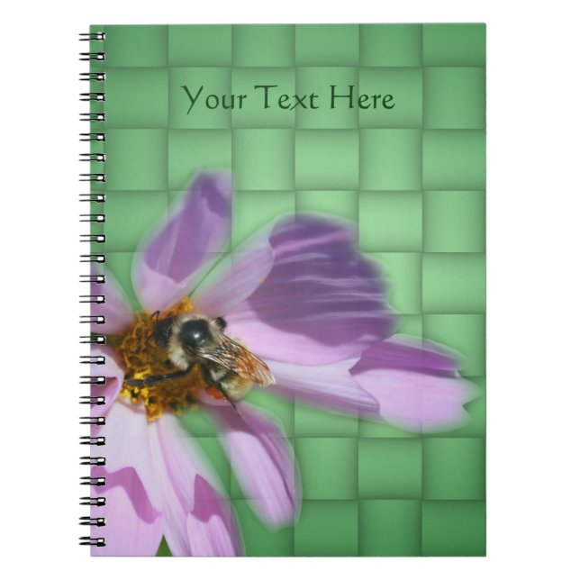 Cuaderno Abeja Por La Naturaleza De Las Flores Cosmos (Frente)