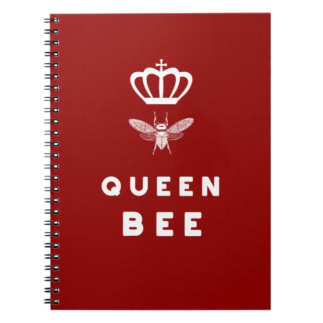 Cuaderno Abeja reina. Corona. Refranes lindos divertidos (Frente)
