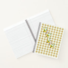 Cuaderno Abejas de bloc de notas espirales encadenadas