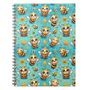 Cuaderno Abejas de dibujos animados lindas