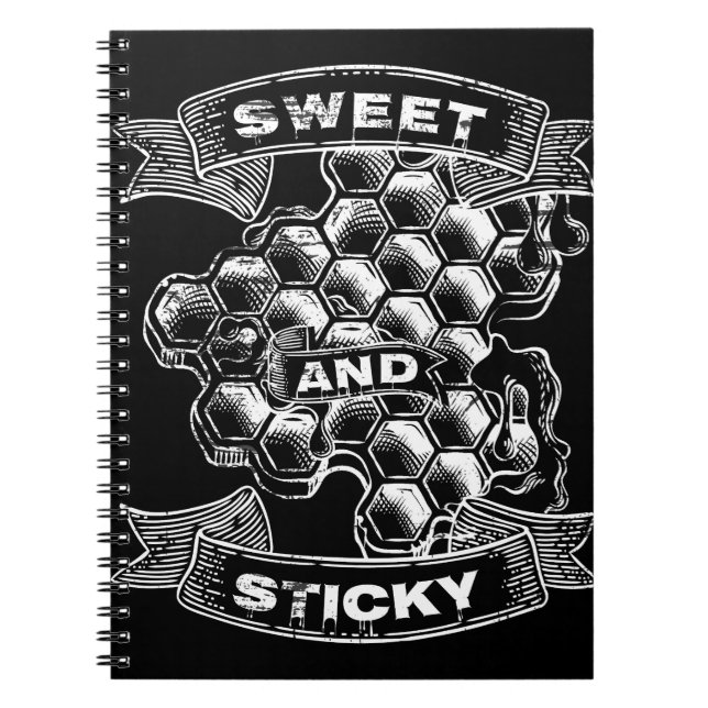 Cuaderno Abejas de tocador de miel dulce y pegajosa (Frente)