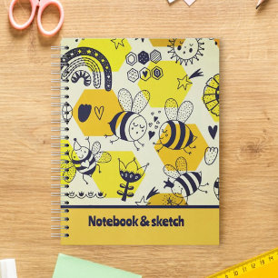 Cuaderno Abejas encantadoras Formas para portátiles