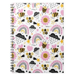 Cuaderno Abejas Lindas y Arcoíris