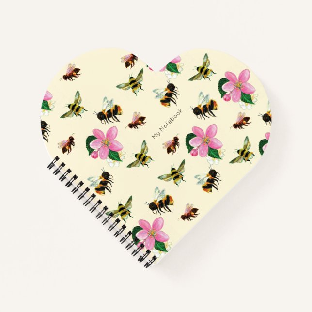 Cuaderno Abejas y abejorros personalizados (Anverso)