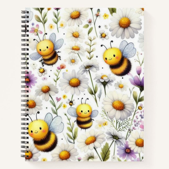 Cuaderno Abejas y flores (Anverso)