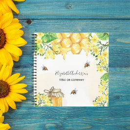 Cuaderno Abejas zumbadoras miel nombre floral negocio amari
