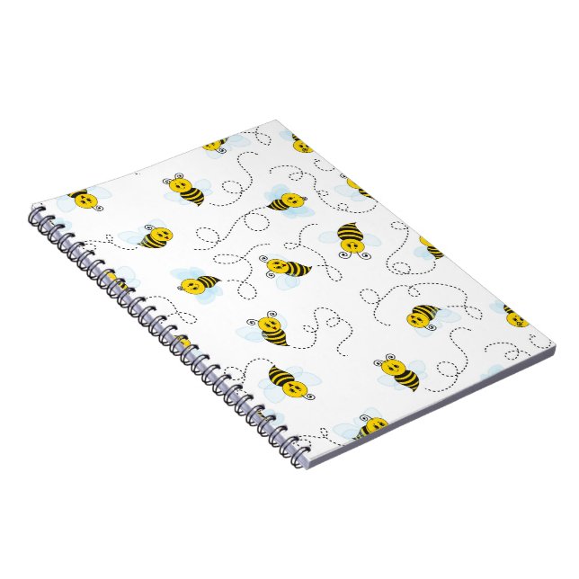 Cuaderno Abejorro Vuela Amarillo Negro Abeja Bumblebee (Lado Derecho)