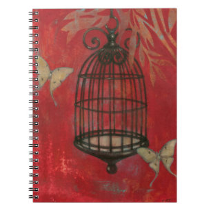 Cuaderno Abertura decorativa con mariposas