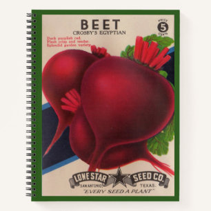 Cuaderno Abetas de paquetes de semillas de los años 1950