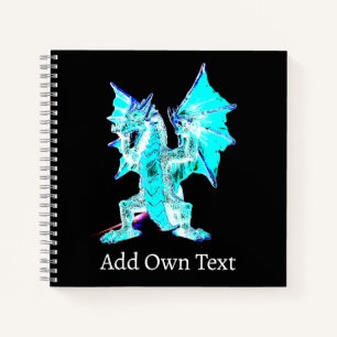 Cuaderno Abismo Azul Serpiente del Cielo Fantasía Bestia Mí