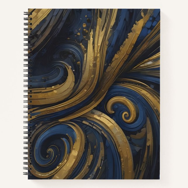 Cuaderno Abismo de Azul y Oro (Anverso)