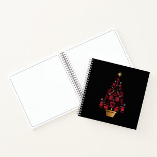 Cuaderno Abogado abogado Árbol de Navidad - Silhouette Art