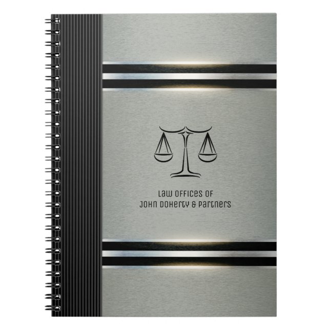 Cuaderno Abogado | Escala de justicia (Frente)