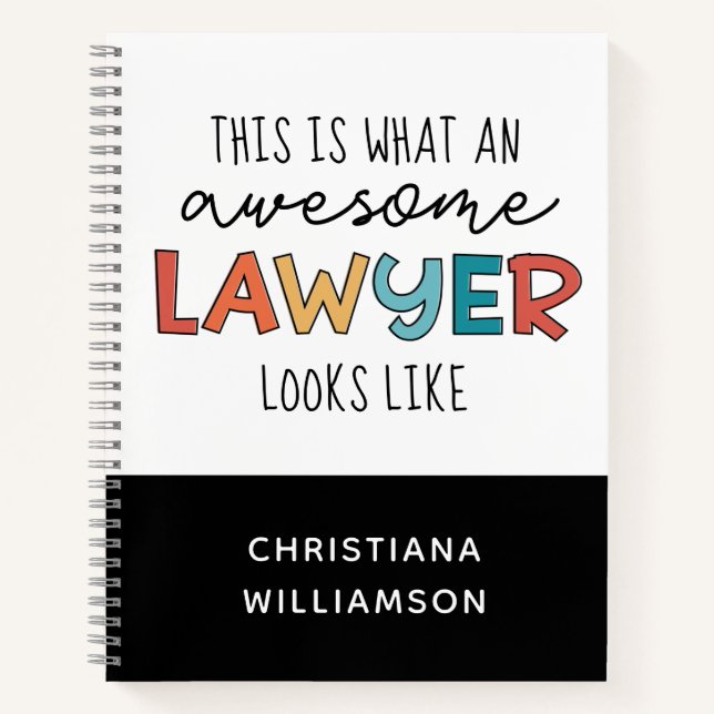 Cuaderno Abogado personalizado | Abogado | Abogado alucinan (Anverso)