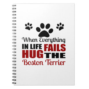 Cuaderno Abrace el perro de Boston Terrier