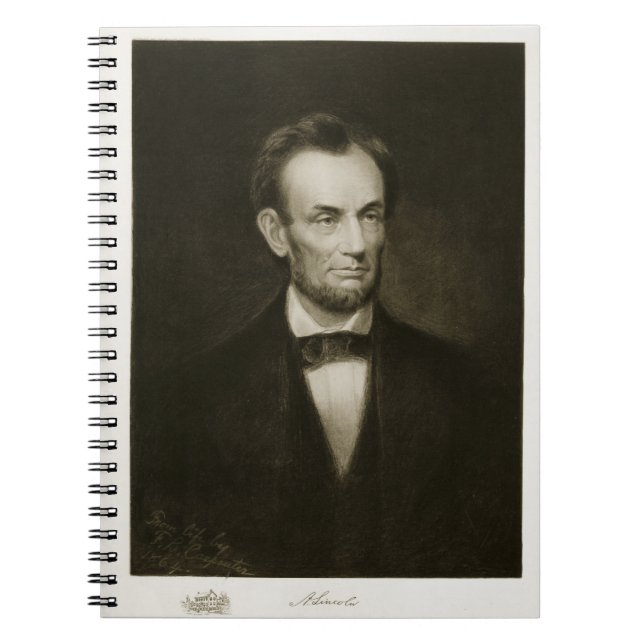 Cuaderno Abraham Lincoln, décimosexto presidente del Stat (Frente)
