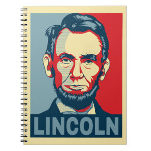 Cuaderno Abraham Lincoln Estilo de esperanza del presidente