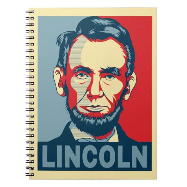 Cuaderno Abraham Lincoln Estilo de esperanza del presidente (Frente)