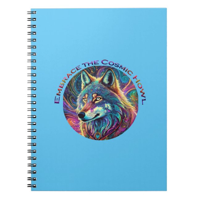 Cuaderno Abraza al Lobo Cósmico (Frente)