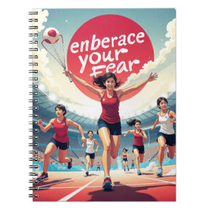 Cuaderno Abraza tu miedo - kawaii Motivational Runner