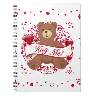 Cuaderno ¡Abrazame! El día de San Valentín Teddy Bear