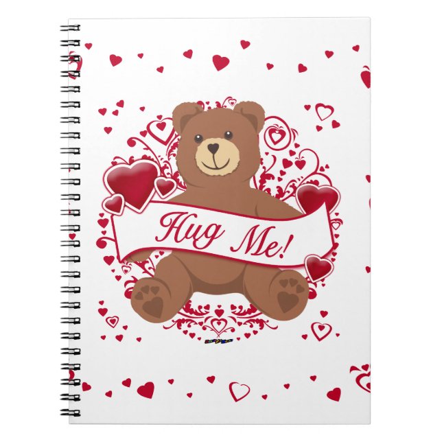 Cuaderno ¡Abrazame! El día de San Valentín Teddy Bear (Frente)