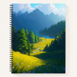 Cuaderno Abrazando la belleza del valle verde
