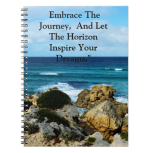 Cuaderno Abrazo de Playa: Motivacional Abraza El Viaje,