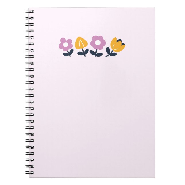 Cuaderno Abrazos de abril y nariz húmeda - Parte floral (Frente)