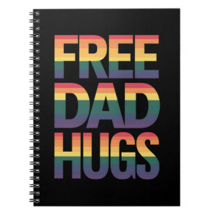 Cuaderno Abrazos de Papá Gratis Mes del Orgullo LGBTQ Aliad