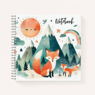 Cuaderno Abrazos en el Desierto – Zorro y Cachorro al Atard