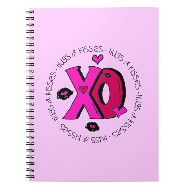 Cuaderno Abrazos y besos de San Valentín (Frente)
