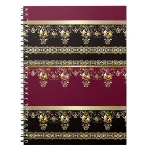 Cuaderno Abreviado árabe decorativo este ornamental barroco