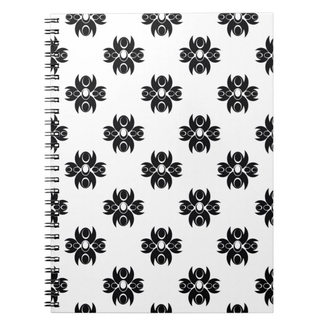 Cuaderno Abreviado ornamento sin costura, arabesco, árabe (Frente)