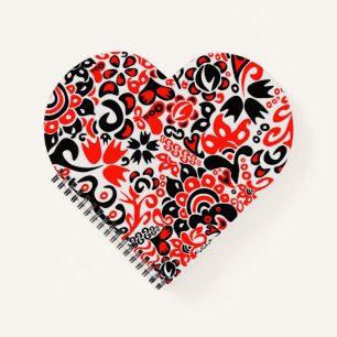 Cuaderno Abrupción del patrón floral del arte folklórico ét