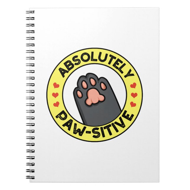 Cuaderno Absolutamente Positivo Chiste de Pata Divertido  (Frente)