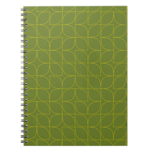 Cuaderno Absorción de hojas verdes, frescas, modernas y jug
