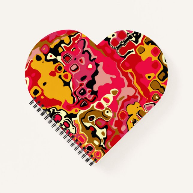 Cuaderno Abstracción ROJA - Mosaico (Anverso)