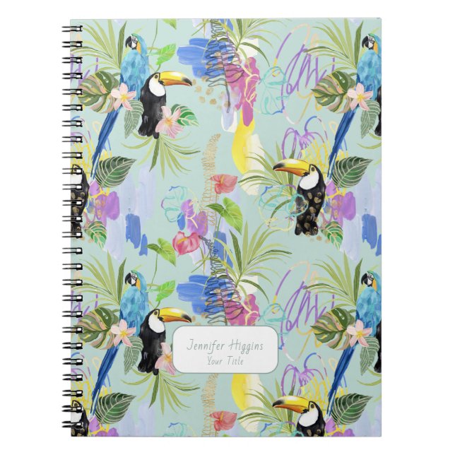 Cuaderno Abstracciones tropicales (Frente)