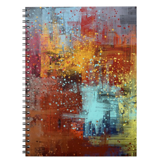 Cuaderno Abstract background. 2d illustration. Digital back (Frente)