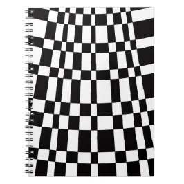 Cuaderno Abstract Black and White Checks