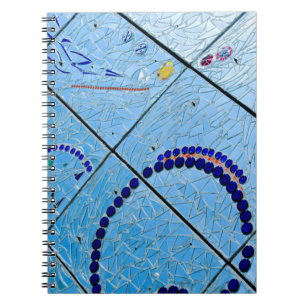 Cuaderno Abstract Blue Mosaic