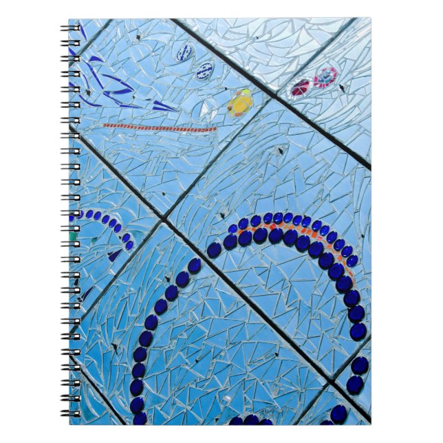 Cuaderno Abstract Blue Mosaic (Frente)