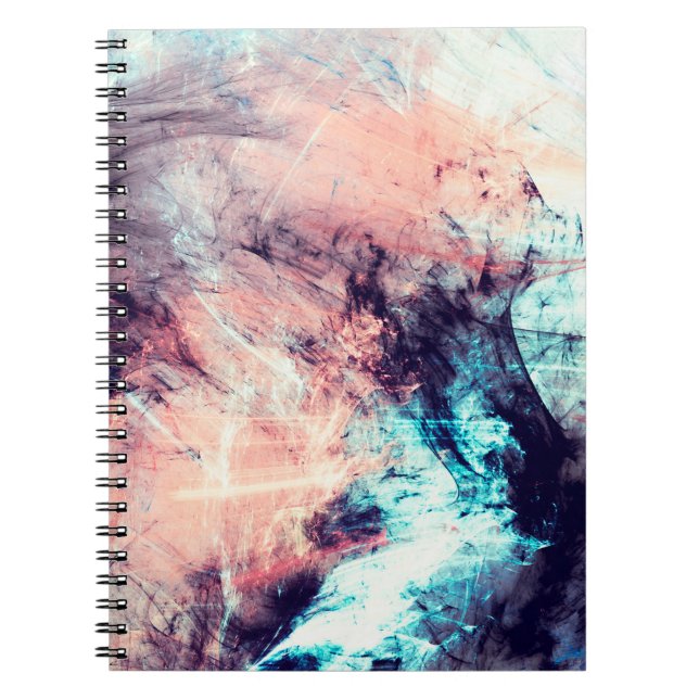 Cuaderno Abstract color dynamic background with lighting ef (Frente)