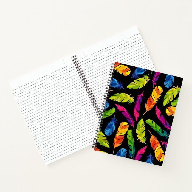 Cuaderno Abstract colorful feather explosion (Interior)