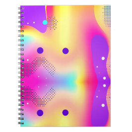 Cuaderno Abstract Colorful Pop Art Gradient 