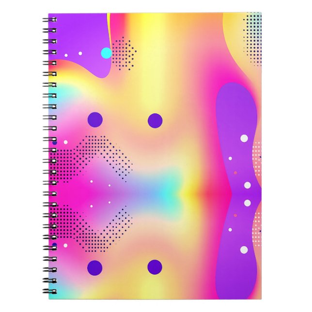 Cuaderno Abstract Colorful Pop Art Gradient  (Frente)