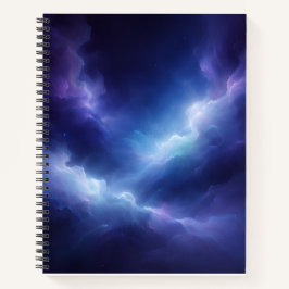 Cuaderno Abstract Deep Space Spiral Notebook